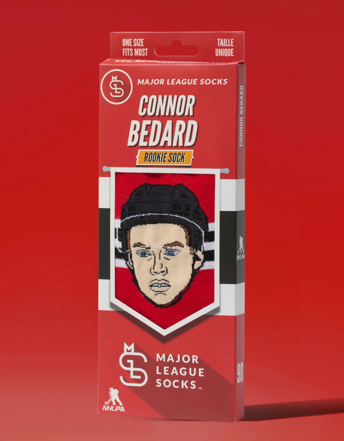 NHLPA Player Socks Connor Bedard Rookie Blackhawks