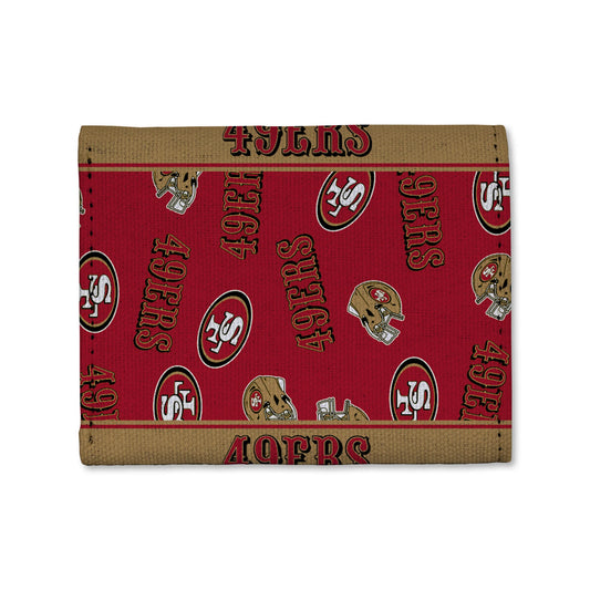 NFL Canvas Trifold Wallet 49ers