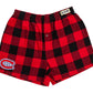NHL PJ Shorts Buffalo Plaid Canadiens