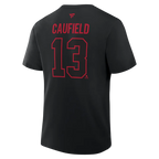 NHL Player T-Shirt Authentic Stack Cole Caufield Canadiens (Black)