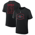 NHL Player T-Shirt Authentic Stack Cole Caufield Canadiens (Black)
