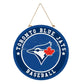 MLB Round Door Décor with Hanging Rope, 18x18 Blue Jays