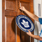 NHL Round Door Décor with Hanging Rope, 18x18 Maple Leafs
