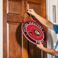 NHL Round Door Décor with Hanging Rope, 18x18 Senators
