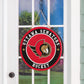 NHL Round Door Décor with Hanging Rope, 18x18 Senators