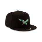 NFL Hat 950 Basic Snapback Heritage Logo Eagles (Black)