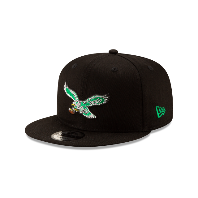 NFL Hat 950 Basic Snapback Heritage Logo Eagles (Black)
