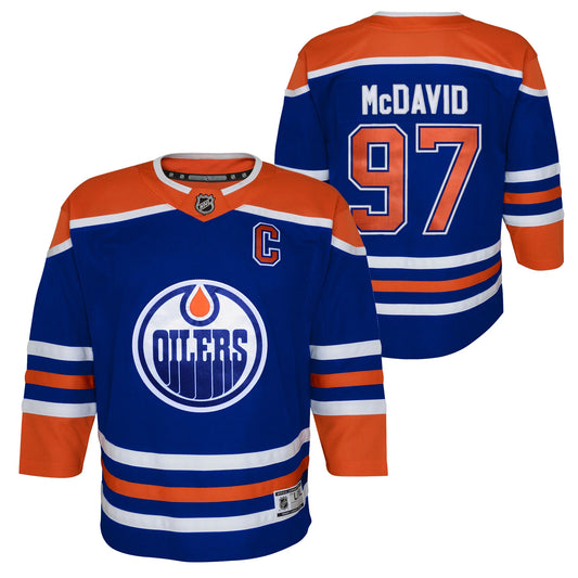 NHL Kids Player Premier Jersey Home Connor McDavid Oilers (2022/23 - Present Logo)