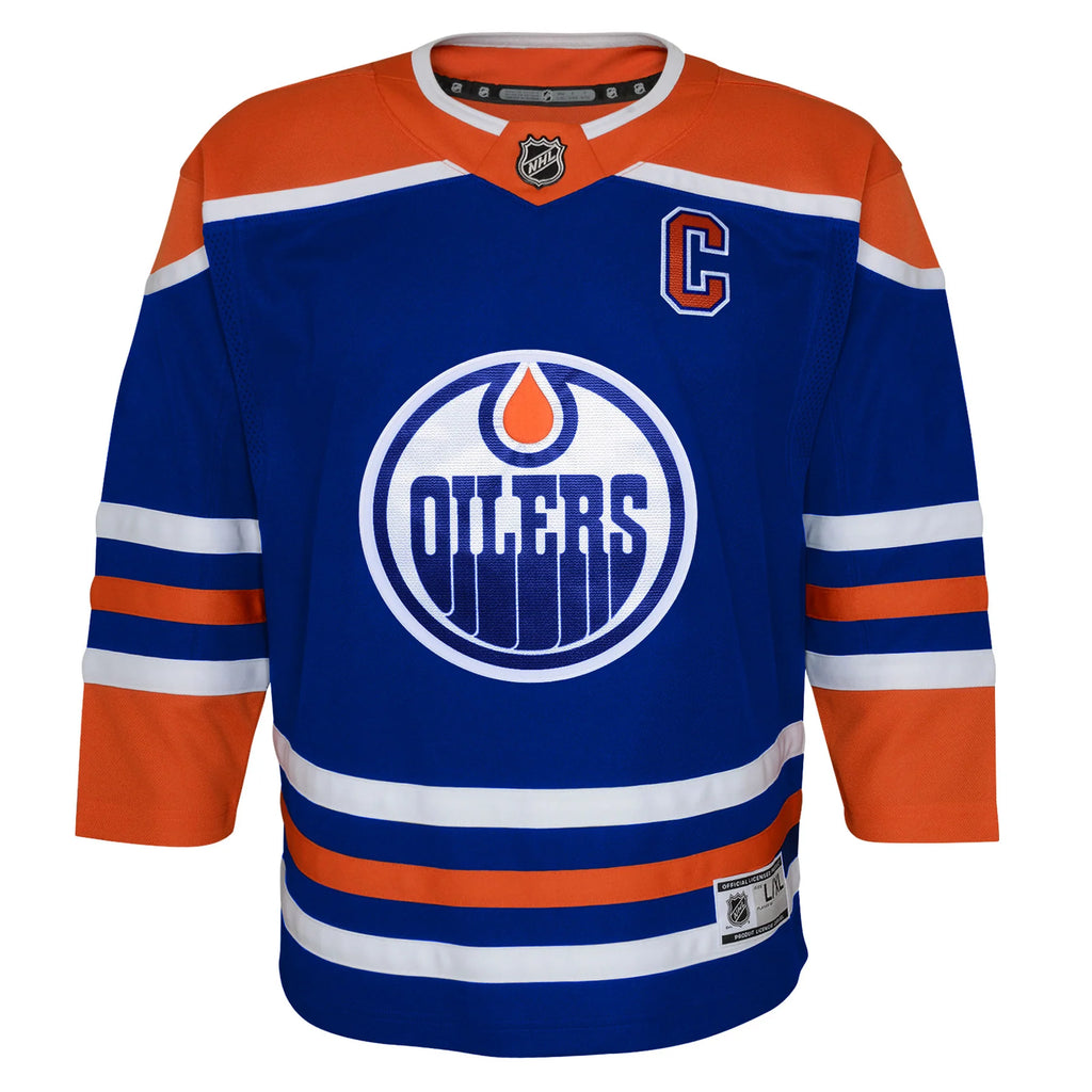 NHL Kids Player Premier Jersey Home Connor McDavid Oilers