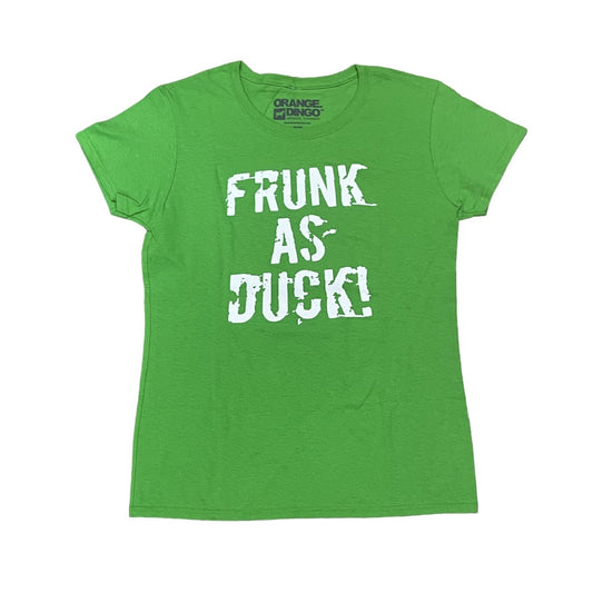 St. Patrick's Day Ladies T-Shirt Frunk As Duck