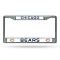 NFL License Plate Frame Chrome Bears