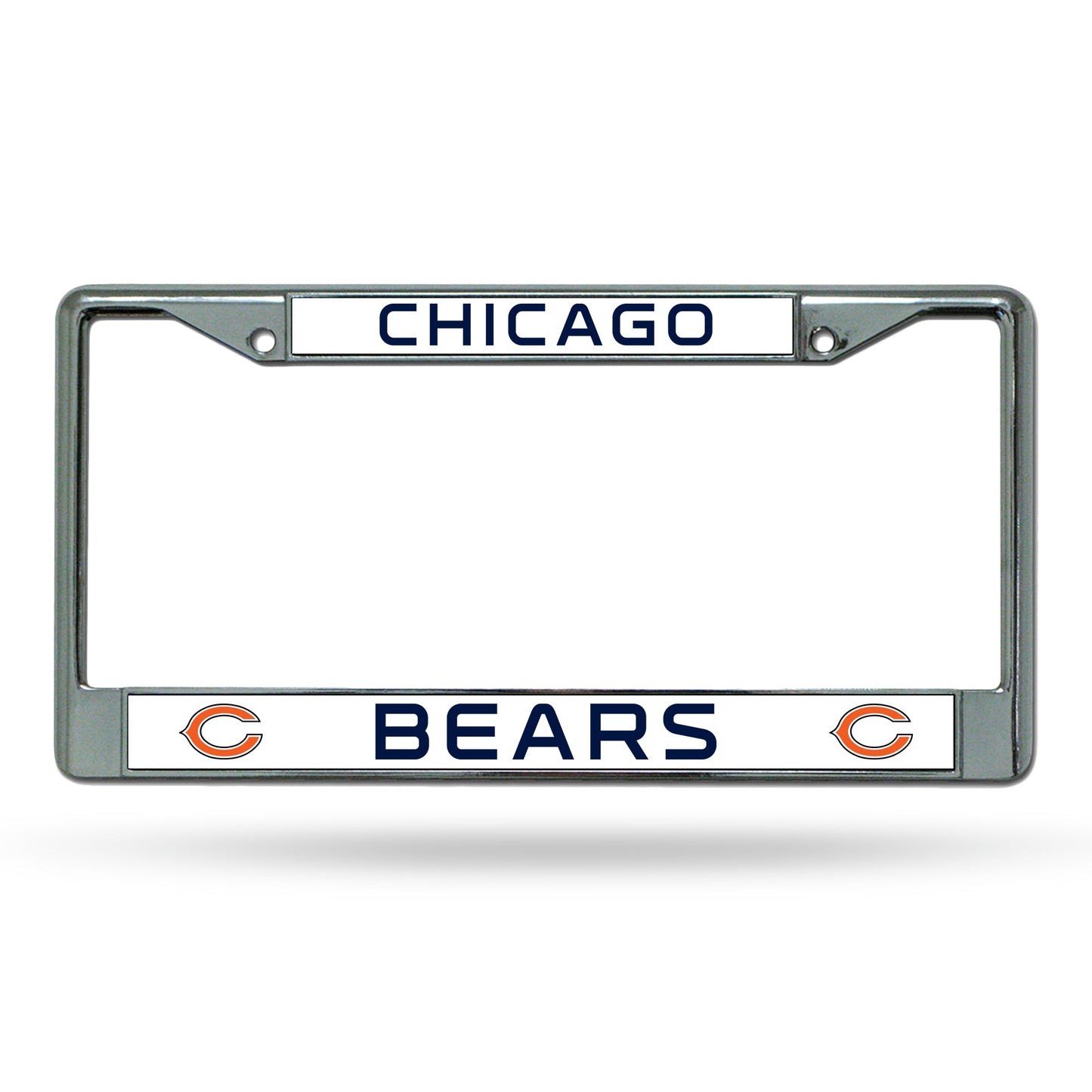NFL License Plate Frame Chrome Bears