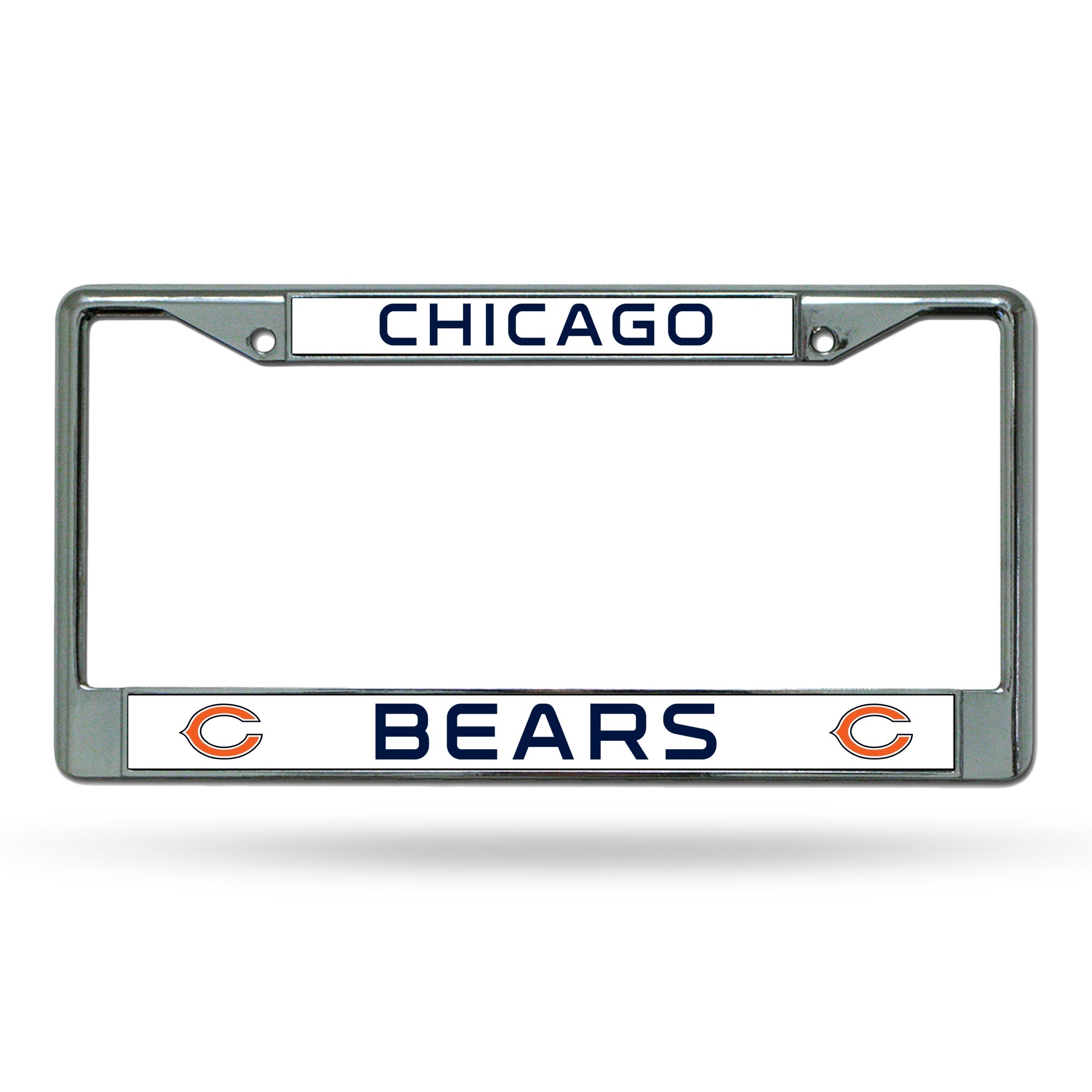 NFL License Plate Frame Chrome Bears
