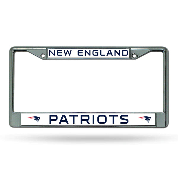 NFL License Plate Frame Metal Patriots