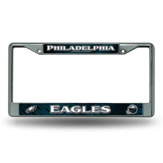 NFL License Plate Frame Chrome Eagles