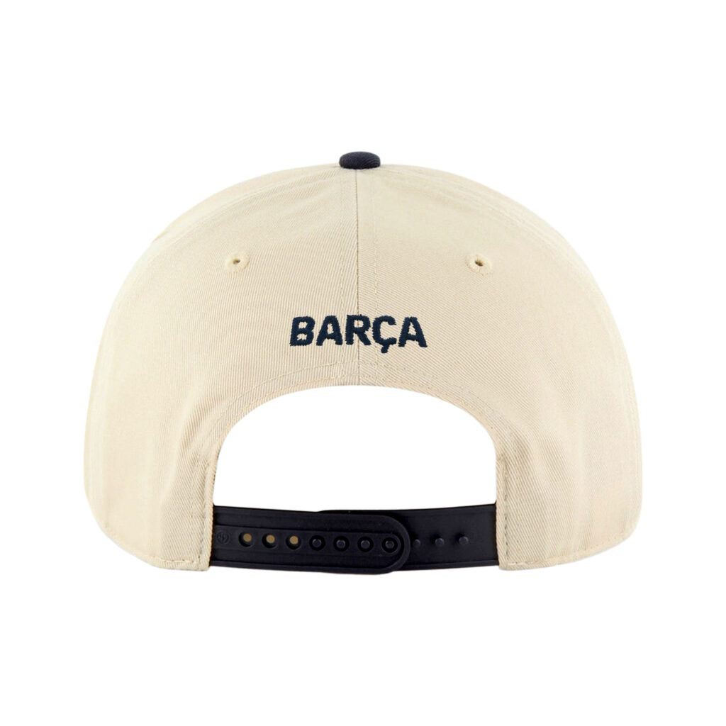 La Liga Hat Snapback Adjustable White and Navy FC Barcelona