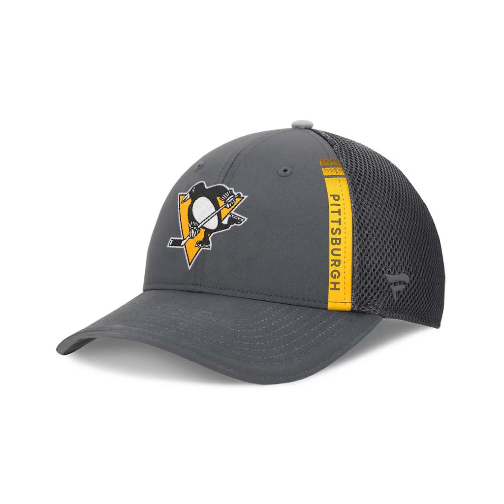 NHL Hat Trucker Structured Adjustable Authentic Pro Home Ice Penguins