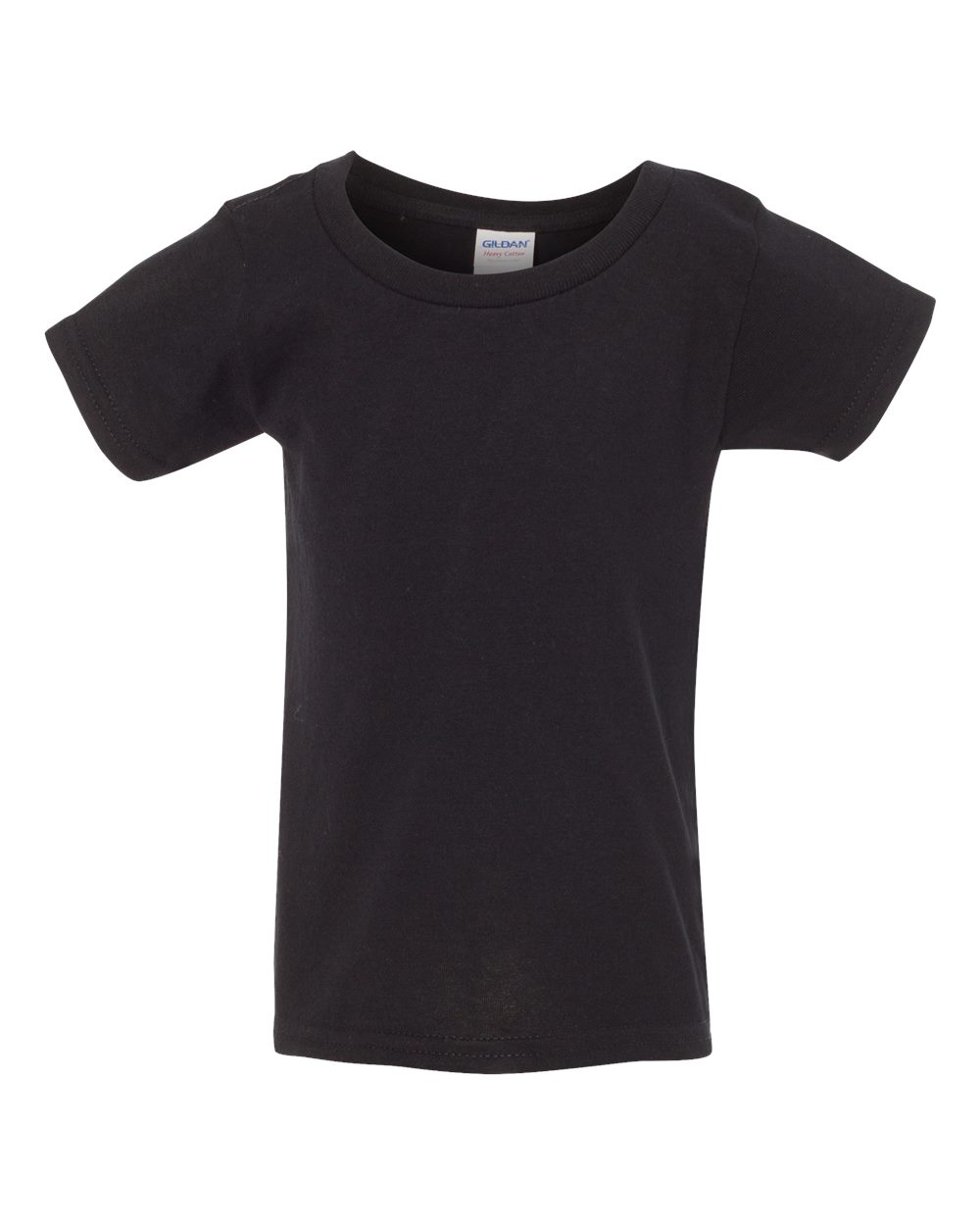 Gildan Blank Toddler/Kids T-Shirt Heavy Cotton 5100P (Black)
