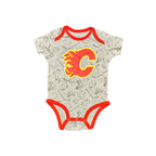 NHL Infant 3Pc Onesie Set Full Strength Flames
