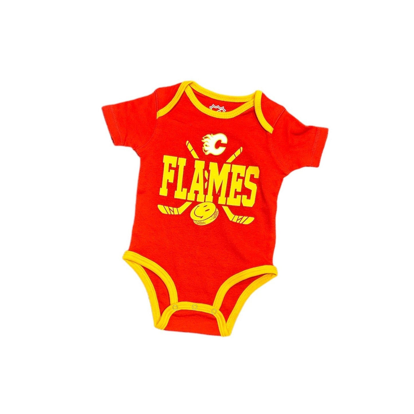 NHL Infant 3Pc Onesie Set Full Strength Flames