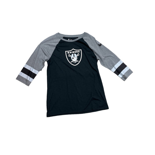 NFL Ladies 3/4 Sleeve Shirt Raglan Raiders