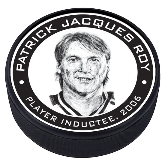 NHL Alumni Player Puck 1979 Legends Line Textured Canadiens Patrick Jacques Roy