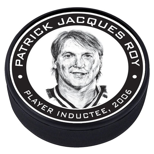 NHL Alumni Player Puck 1979 Legends Line Textured Canadiens Patrick Jacques Roy