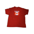 Country T-Shirt Distressed Flag Canada (Red)