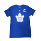 NHL Player T-Shirt Authentic Stack *With C* Bright Blue Auston Matthews Maple Leafs