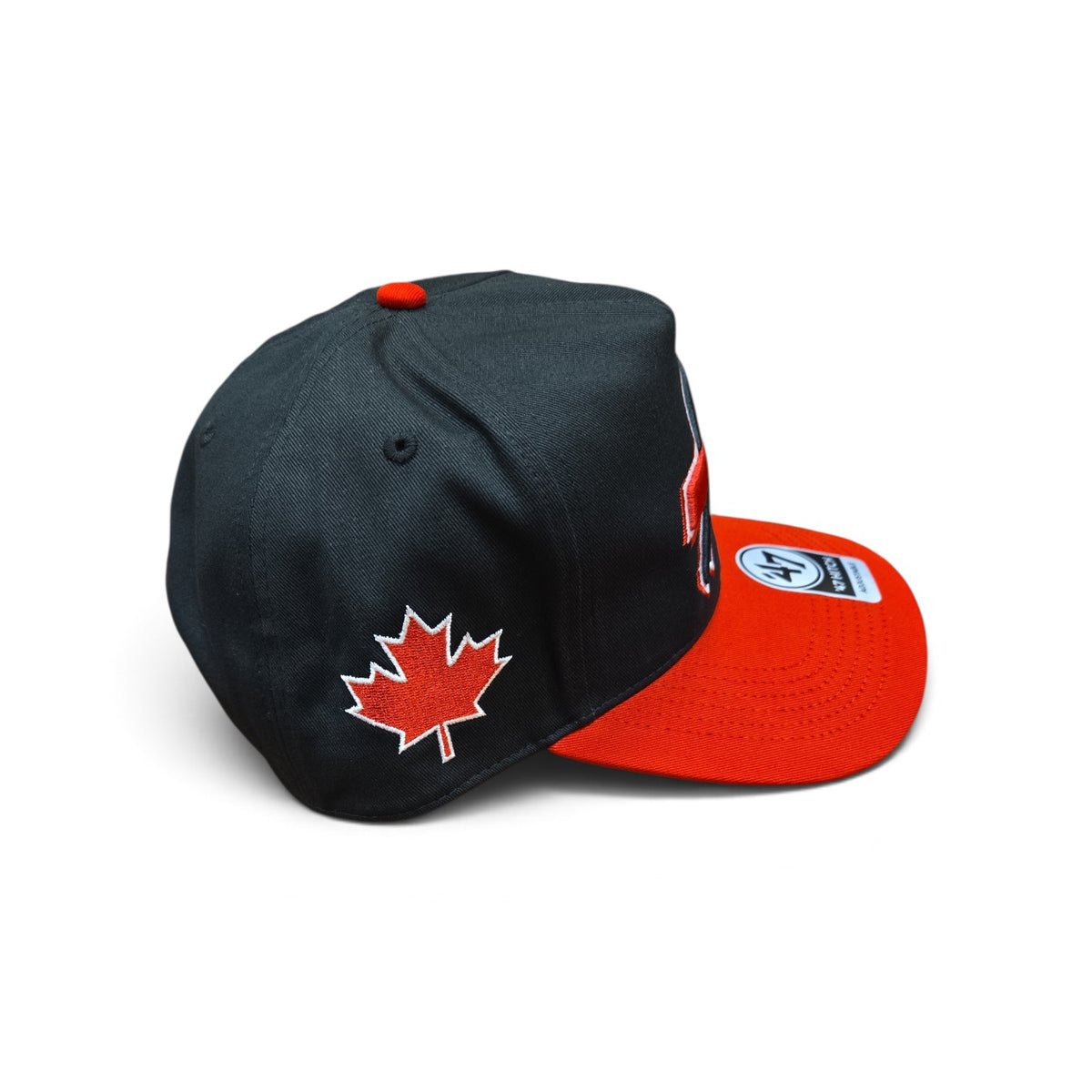 NFL Hat '47 Hitch RF Sure Shot Two Tone w/Maple Leaf Bills (Black)
