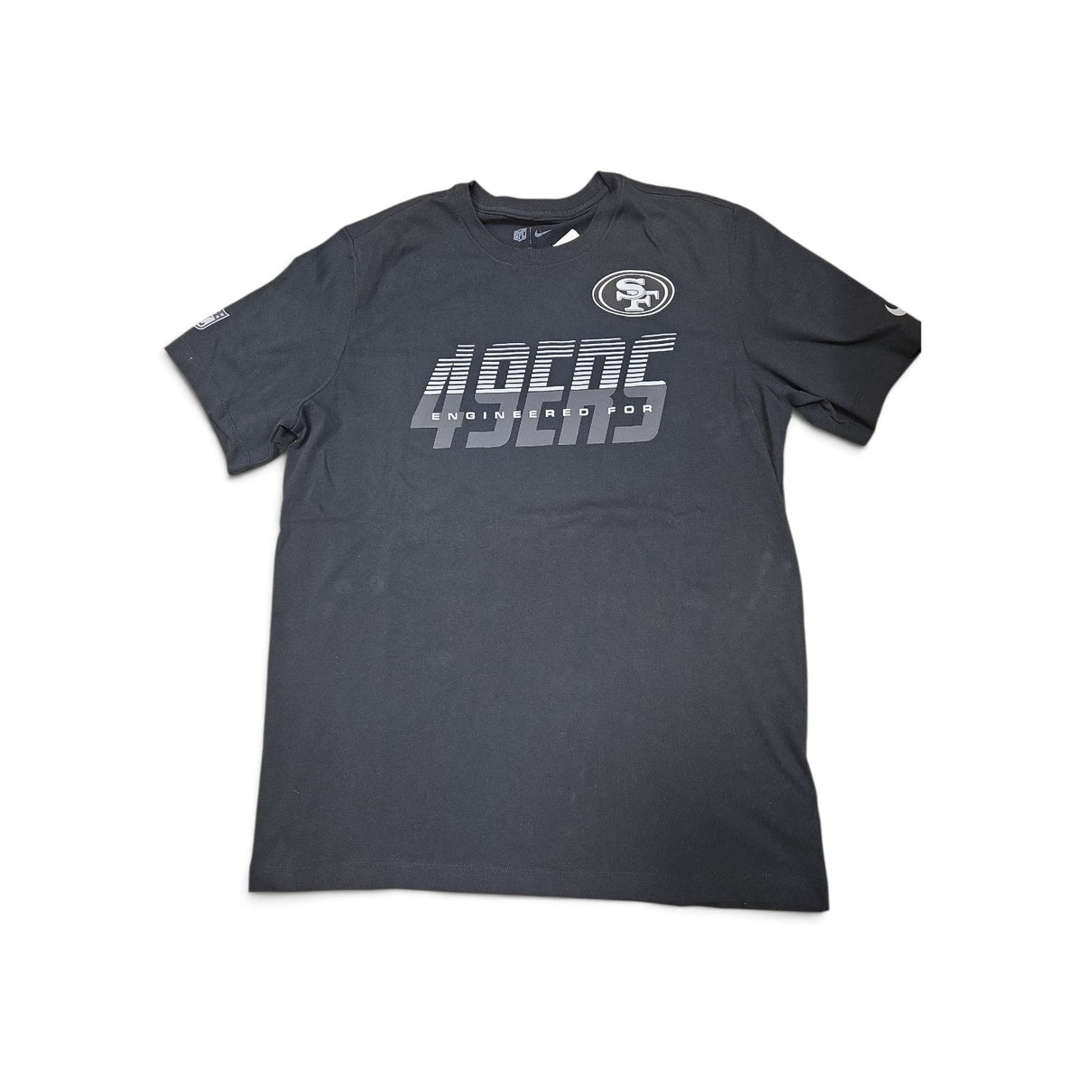 NFL Sideline 2026 Dri-Fit Cotton T-Shirt Rise and Shine Gradient 49ers (Black)