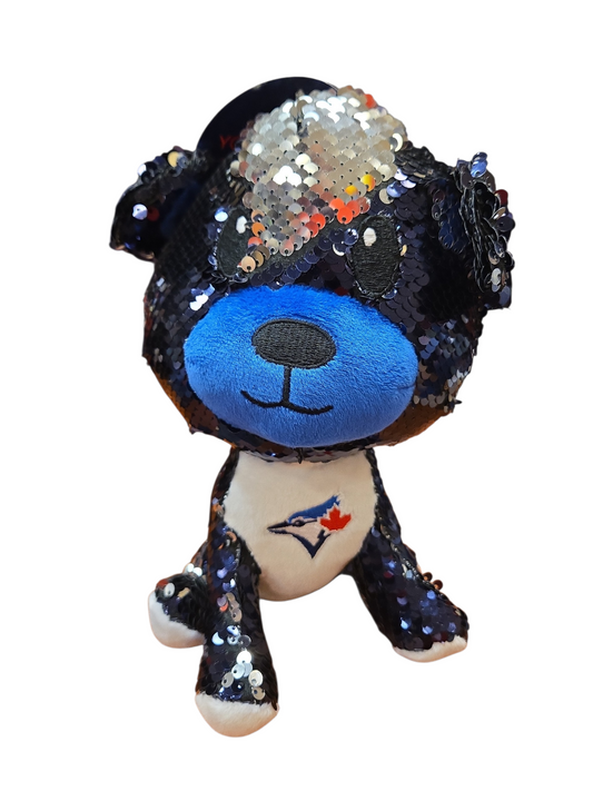 MLB Plush Sequins Bear Blue Jays