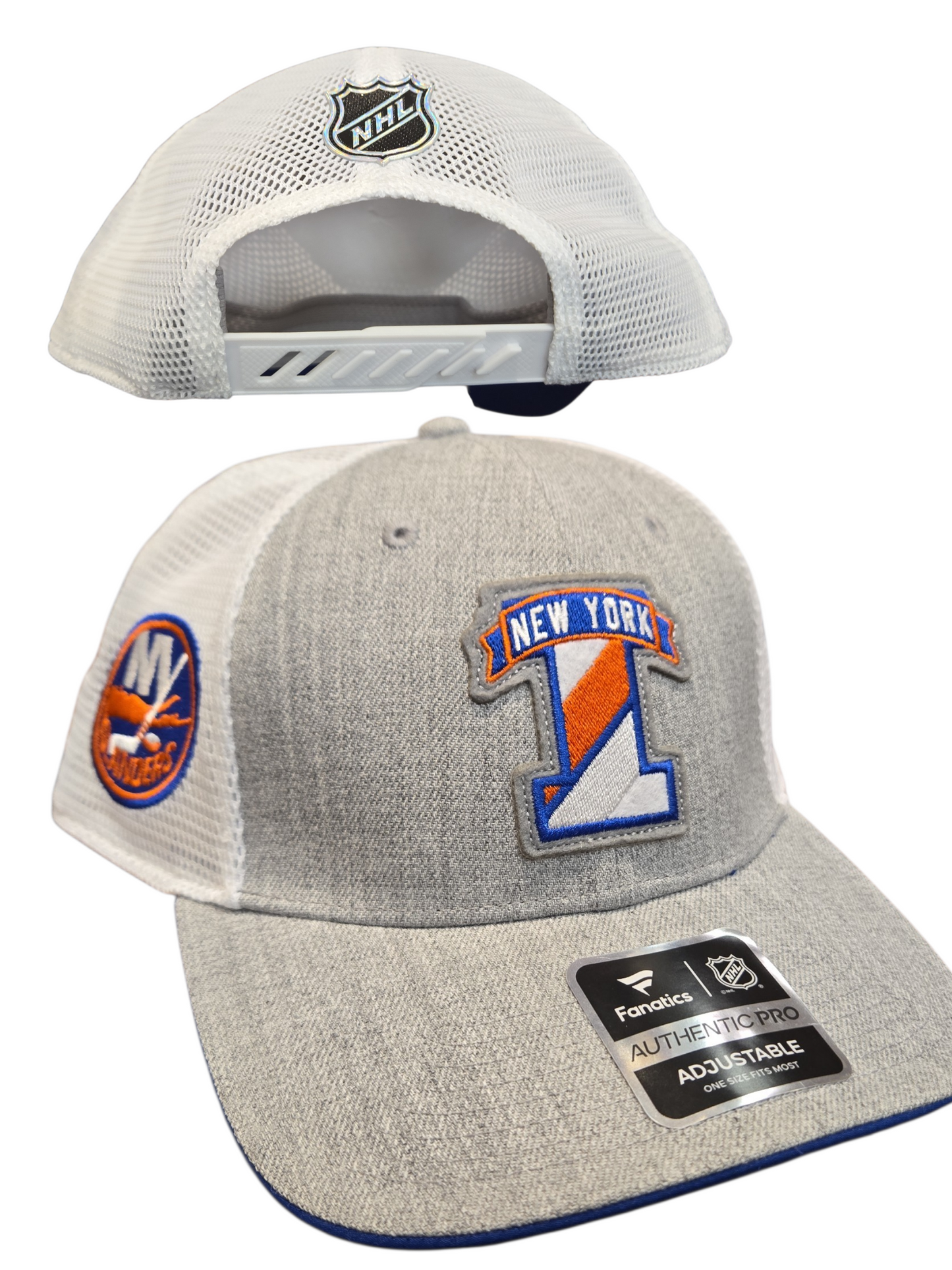 NHL Hat Adjustable Mesh Back Draft Podium 2025 Islanders