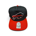 NFL Hat '47 Hitch RF Sure Shot Two Tone w/Maple Leaf Bills (Black)