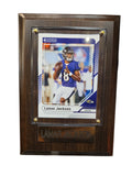 NFL Collectible Plaque with Card 4x6 Donruss Home Lamar Jackson Ravens