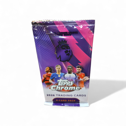 2025-26 Topps Chrome Premier League Cards (Single Pack)