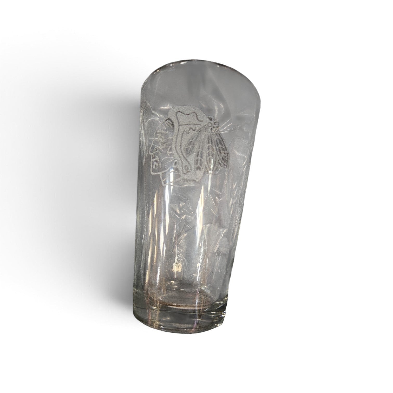 NHL Mixing Glass Clear Blackhawks