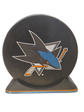 Puck Display Stand Orange & Teal
