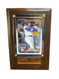 MLB Collectible Plaque with Card 4x6 Topps Shohei Ohtani Dodgers