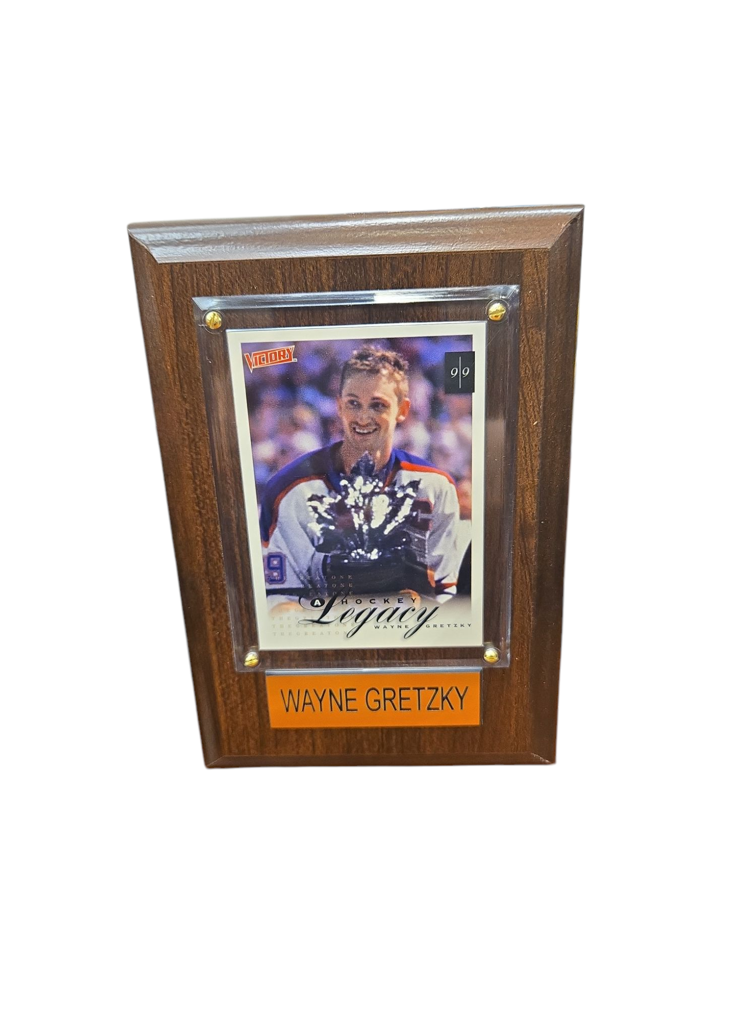 NHL Collectible Plaque with Card 4x6 Legacy Trophy Wayne Gretzky Oilers