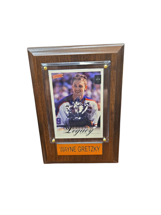 NHL Collectible Plaque with Card 4x6 Legacy Trophy Wayne Gretzky Oilers
