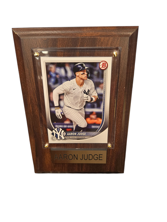 MLB Collectible Plaque with Card 4x6 Aaron Judge Yankees