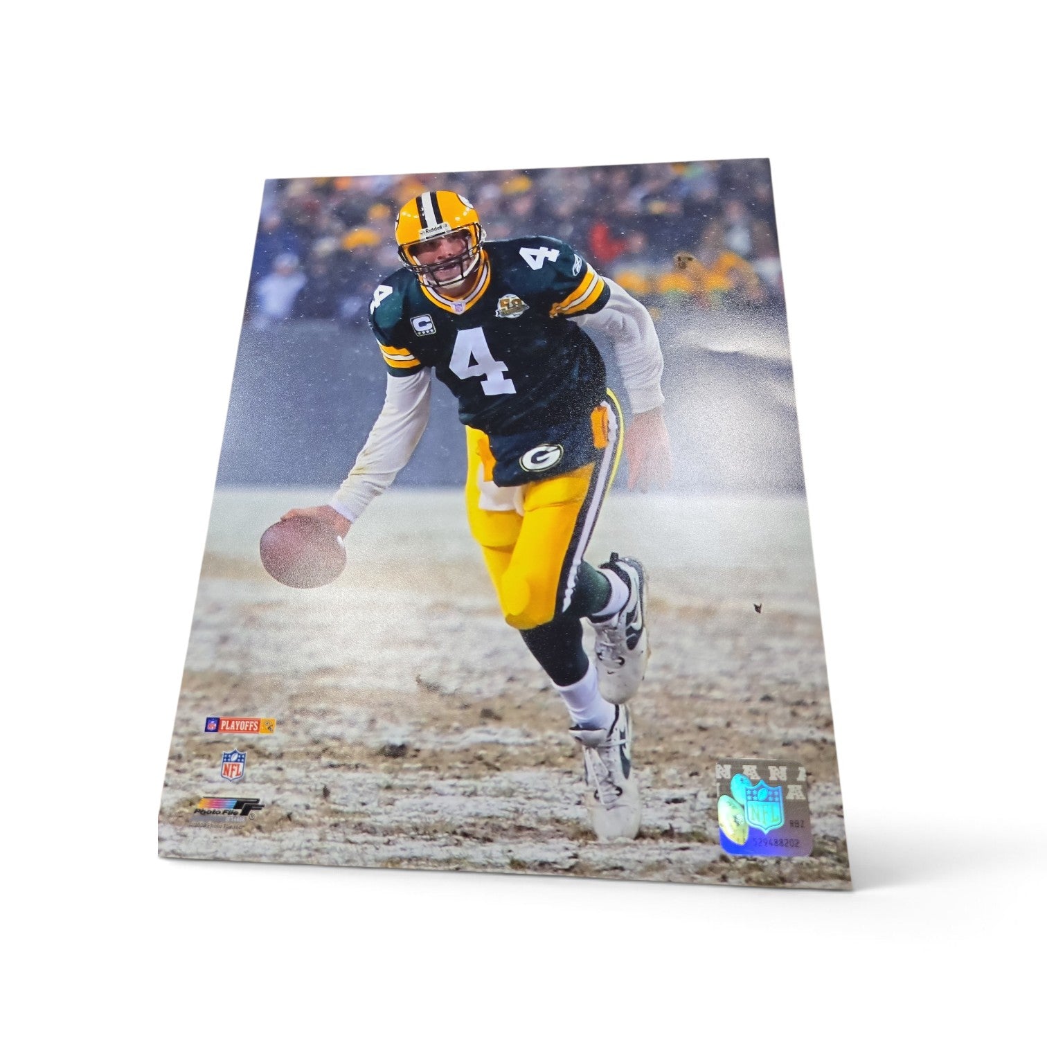 NFL 8x10 Brett Favre Packers Vintage Player Photograph Snow