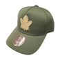 NHL Youth Hat Army Green Curved Snapback Maple Leafs