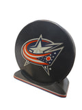 Puck Display Stand Silver, Red, Blue