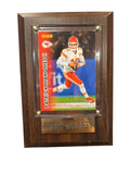 NFL Collectible Plaque with Card 4x6 Panini Patrick Mahomes Chiefs