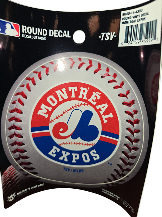 MLB Round Decal Expos