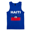Country Men's Tank Top Distressed Flag Haiti