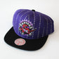 NBA Hat Deadstock Pinstripe Snapback Heritage Raptors