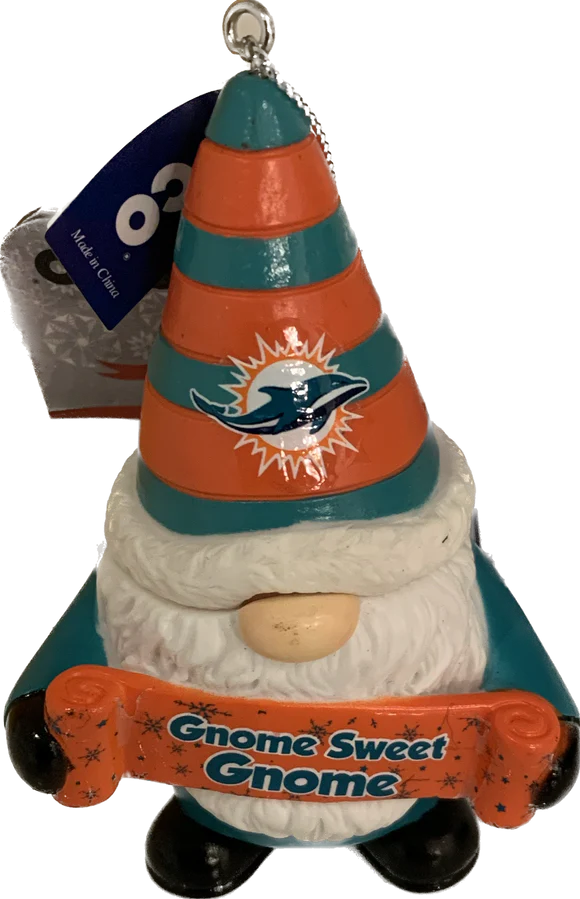 NFL Ornament Gnome Dolphins